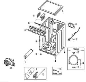 DV410AGW/XAA heating elements