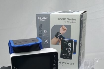 Equate 6500 Series Wrist Blood Pressure Monitor Wireless Bluetooth Technology